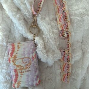 Ivory Ella Tie-Dye Card Holder and Lanyard